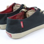Vans Mens Rata Surf Siders Skate Shoes Black Red 11 NWT