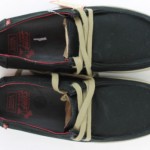 Vans Mens Rata Surf Siders Skate Shoes Black Red 11 NWT