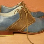 Cole Haan Colton Saddle 12M Blue Brown Classic Oxford Dress Shoe Nike Air