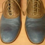Cole Haan Colton Saddle 12M Blue Brown Classic Oxford Dress Shoe Nike Air