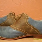 Cole Haan Colton Saddle 12M Blue Brown Classic Oxford Dress Shoe Nike Air