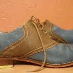 Cole Haan Colton Saddle 12M Blue Brown Classic Oxford Dress Shoe Nike Air