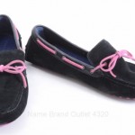 Cole Haan Air Grant C11498 black pink 9.5 suede driving loafer shoe $138 HBM213