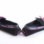 Cole Haan Air Grant C11498 black pink 9.5 suede driving loafer shoe $138 HBM213