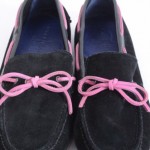Cole Haan Air Grant C11498 black pink 9.5 suede driving loafer shoe $138 HBM213