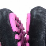 Cole Haan Air Grant C11498 black pink 9.5 suede driving loafer shoe $138 HBM213