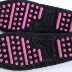 Cole Haan Air Grant C11498 black pink 9.5 suede driving loafer shoe $138 HBM213