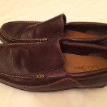 Cole Haan Mens Brown Leather Slip On Loafers Size 13