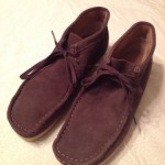 Mens Sz 9 Brown Suede Clarks Wallabees