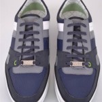 NEW HUGO BOSS GREEN LABEL MEN’S SOMERSET BLUE SNEAKERS SHOES~9 42
