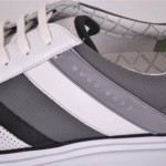 NEW HUGO BOSS GREEN LABEL MEN’S SOMERSET GREY SNEAKERS SHOES~9 42
