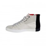 Diesel Mens D-Zippy Black  Leather & Textile High Top Sneakers Shoes