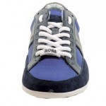 Hugo Boss Men’s Spacit Fashion Leather Sneaker Open Blue Shoes