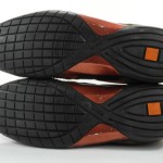 Hugo Boss 44 11 M Mens shoes brown orange leather fabric casual fashion sneakers