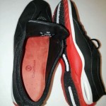 COLE HAAN CASUAL shoes NIKE AIR  Leather Black 9B sneakers
