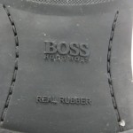 Hugo Boss 10 M Mens shoes black leather loafers slip on casual moccasin toe