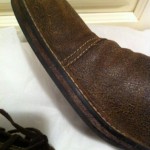 Cole Haan Distressed Brown Leather Cap Toe Oxfords, Size 8M. Nice!