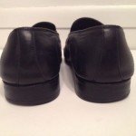 Hugo Boss Mens Black Calf Leather Loafers Bicycle Toe Shoes Sz 8.5