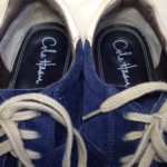 Cole Haan Navy Blue Suede Shoes Lace Up Casual Oxfords Mens Size 10B