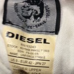 Diesel Industry Men’s Unforgettable White/GraySneakers Size 9 Hounddt