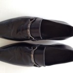 Hugo Boss Lirone Men’s Black Leather Slip On Loafer Shoes