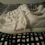 Hugo Boss orange Sneakers Canvas white sz 11/Euro 44 used