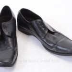 Hugo Boss 50219235 Cloude 9.5 Black leather square apron oxford shoe GTQ523