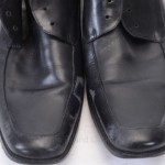 Hugo Boss 50219235 Cloude 9.5 Black leather square apron oxford shoe GTQ523