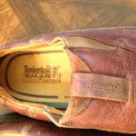 Mens Timberland Brown leather shoes lined with Pigskin leather size 9 1/2