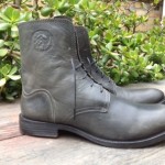$160 DIESEL MENS NORMAN LACE UP COMBAT BOOT BLACK OLIVE MENS SIZE 45 US 12
