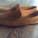 Hugo Boss 9.5 Brown Suede  Moc Toe Driver Slip On Casual Loafer Shoe