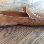 Hugo Boss 9.5 Brown Suede  Moc Toe Driver Slip On Casual Loafer Shoe