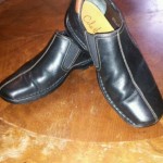 MEN’S COLE HAAN SLIP ON — LEATHER DARK BROWN SHOES SZ. 7.5 M