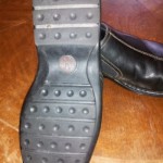 MEN’S COLE HAAN SLIP ON — LEATHER DARK BROWN SHOES SZ. 7.5 M