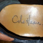 MEN’S COLE HAAN SLIP ON — LEATHER DARK BROWN SHOES SZ. 7.5 M