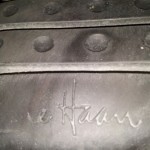 MEN’S COLE HAAN SLIP ON — LEATHER DARK BROWN SHOES SZ. 7.5 M