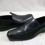 HUGO BOSS MEN’S CHESTERFIELD SLIP ON LOAFERS BLACK LEATHER 10 MEDIUM $195  HNPZ