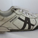 DIESEL leather  ,  sneakers  , casual,   mens’ SIZE 9, white
