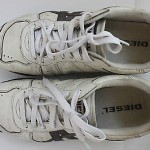 DIESEL leather  ,  sneakers  , casual,   mens’ SIZE 9, white