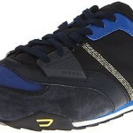 DIESEL Mens MATTHEW Blue Suede Leather Trainers Sneakers Size 10