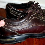 MENS COLE HAAN NIKE AIR BROWN LEATHER CASUAL OXFORDS SHOES SIZE 11.5 M