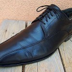 Hugo Boss Mens Dress Shoes Size 8.5M Black Leather Casual Comfort Lace Up Oxford