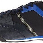 DIESEL Mens MATTHEW Blue Suede Leather Trainers Sneakers Size 10