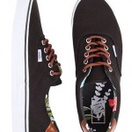 Vans Era 59 Canvas Black w/ Brown Leather Accents Sz 7 Aloha C&L Black
