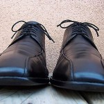 Hugo Boss Mens Dress Shoes Size 8.5M Black Leather Casual Comfort Lace Up Oxford