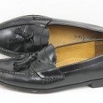 Cole Haan Black Pinch Tassel Moccasin Hand sewn Leather Men’s Shoes 10.5 D