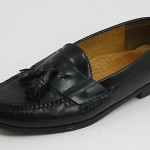 Cole Haan Black Pinch Tassel Moccasin Hand sewn Leather Men’s Shoes 10.5 D