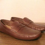 Mens 12 M Cole Haan Brown Leather Driving Moccasins Shoes Loafers, MSRP $321