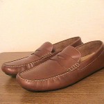 Mens 12 M Cole Haan Brown Leather Driving Moccasins Shoes Loafers, MSRP $321