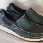 LNWOT $128 Clarks Loafer-13-Blue w suede SLIP ON Driver Boat STORE DISPLAY Shoe